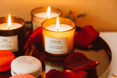 Custom soy wax eco candles